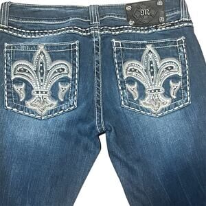 Miss Me Y2K Low Rise Western Embellished Bootcut Jeans Size 30